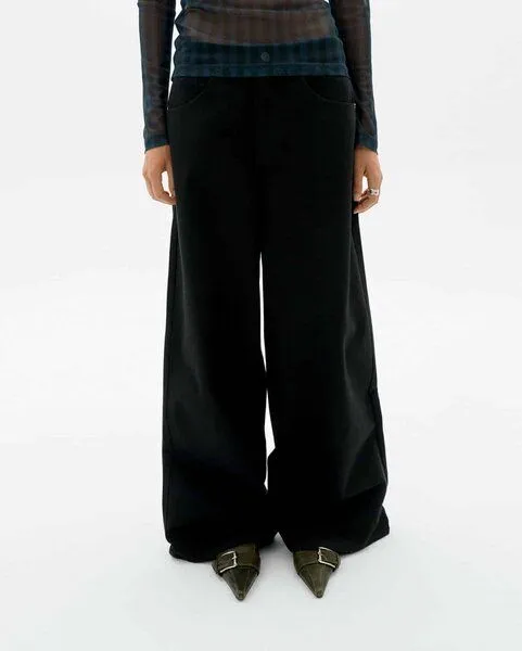 thinking mu Jeanshose Wide Leg Modell: Hedda, Black, – Produktbild 2 von 5