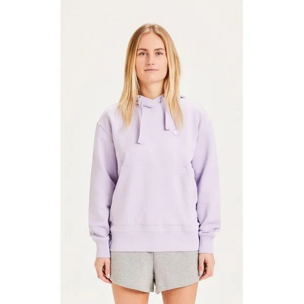 KnowledgeCotton Apparel KnowledgeCotton Apparel Kapuzenpullover - DAPHNE - aus Bio-Baumwolle, Lila (pastel lilac), – Produktbild 1 von 3