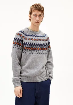 ARMEDANGELS ARMEDANGELS KAALLA FAIR ISLE Herren Pullover aus recyclem Bio-Woll Mix – Produktbild 1 von 1