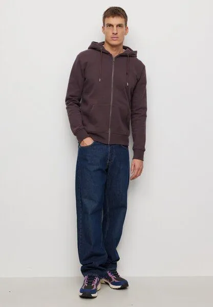 recolution Herren Sweatjacke aus Bio-Baumwolle - BIRCH - recolution, Dark grape (lila), – Produktbild 3 von 4