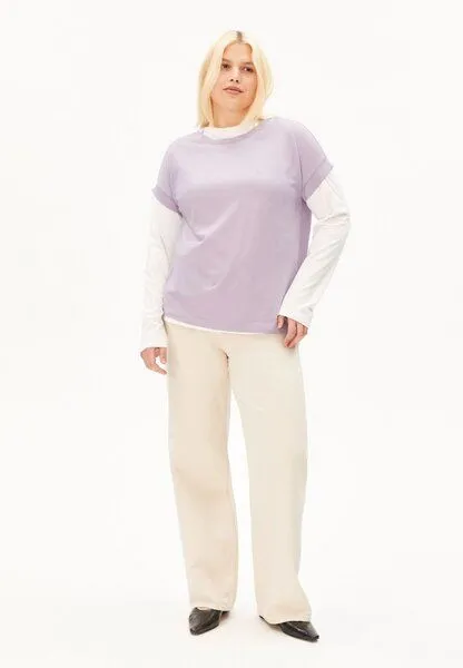 ARMEDANGELS ARMEDANGELS IDAARA Damen T-Shirt aus Bio-Baumwolle, Moonlit lilac, – Produktbild 5 von 5