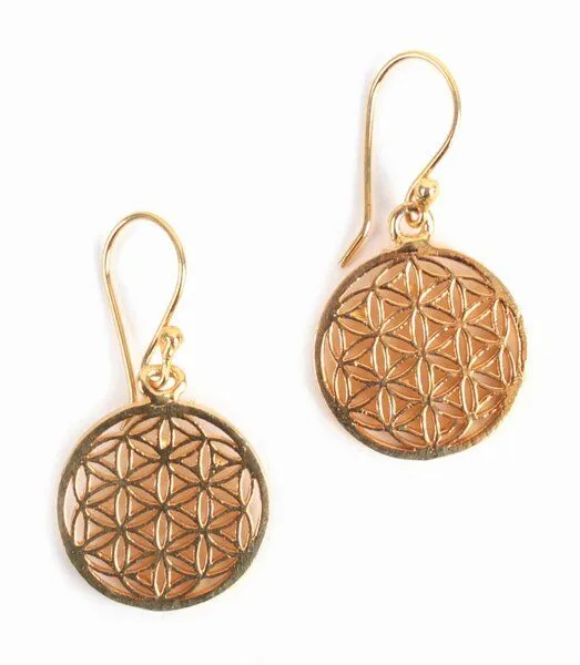 El Puente El Puente Ohrringe "Blume des Lebens", Gold, – Produktbild 2 von 2