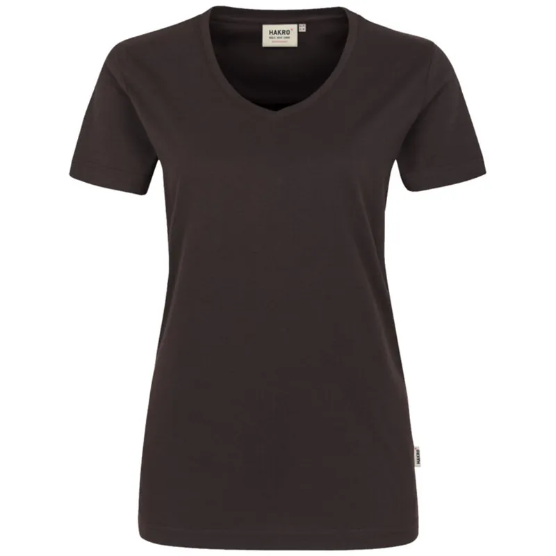 HAKRO HAKRO V-T-Shirt Mikralinar Damen #181 Gr. L schokolade – Produktbild 1 von 1