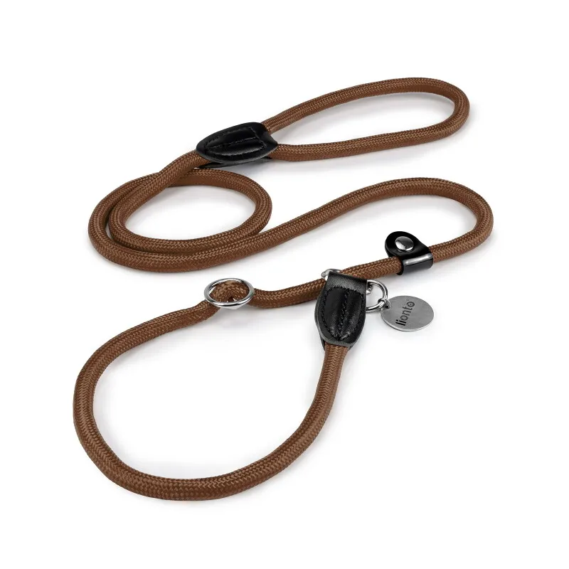 Lionto Lionto Retrieverleine, Hundeleine, Führleine braun 1,7 m, Braun, – Produktbild 1 von 2