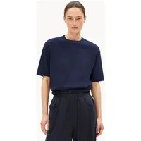 ARMEDANGELS ARMEDANGELS TARJAA Damen Heavyweight T-Shirt aus recyceltem Baumwoll Mix, Tinted navy, – Produktbild 1 von 1