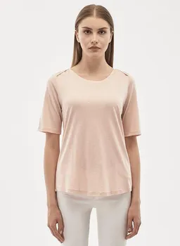 ORGANICATION ORGANICATION T-shirt aus Tencel Baumwolle Mix mit halblangen Ärmeln – Produktbild 1 von 1