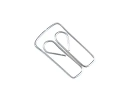 Büroklammern "Eule" 22 mm, silber, Stahl vernickelt, 100 Stk. – Produktbild 1 von 1
