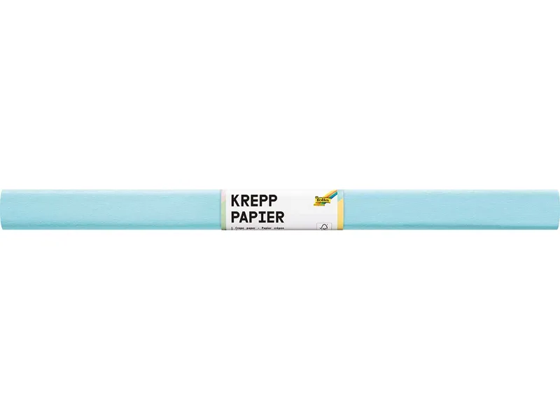 folia folia Krepppapier-Rollen, 50 cm x 2 m, 10 Rollen, eisblau – Produktbild 1 von 1