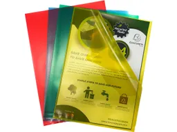 Exacompta 25 Exacompta Sichthüllen "Forever" Recycling-PP, DIN A4, 120µ, genarbt, farbig sortiert – Produktbild 1 von 1