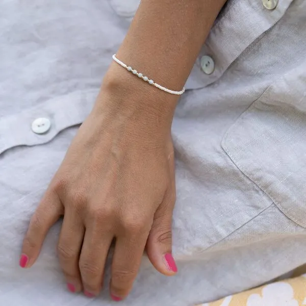 juni juni Boho Perlenarmband "Jade" – Produktbild 3 von 4