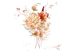 ti-flair Papierserviette, Servietten Papier 33x33cm 3-lag. mit Trockenblumen Motiv 20 Stück – Produktbild 1 von 1