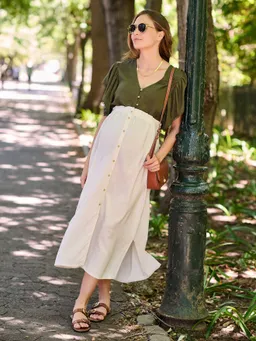 Envie De Fraise Bluse mit Leinen für Schwangerschaft und Stillzeit ENVIE DE FRAISE – Produktbild 1 von 1