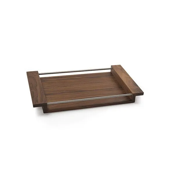 NATUREHOME NATUREHOME Holztablett NH-M Nussbaum-Holz in 3 verschiedenen Größen – Produktbild 1 von 4