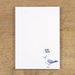 Bow & Hummingbird Bow & Hummingbird Maritimer Notizblock "Denk dran" Möwe aus Recyclingpapier – Produktbild 1 von 1