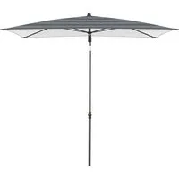 Doppler doppler Sonnenschirm "myZone" 190 x 125 cm, Blockstreifen anthrazit – Produktbild 1 von 1