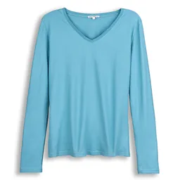 Living Crafts LIVING CRAFTS - Damen Langarm-Shirt - Türkis (100% Bio-Baumwolle), Nachhaltige Mode, Bio Bekleidung – Produktbild 1 von 1