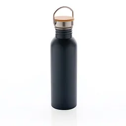 XD Collection XD Collection Moderne Stainless-Steel Flasche mit Bambusdeckel – Produktbild 1 von 1