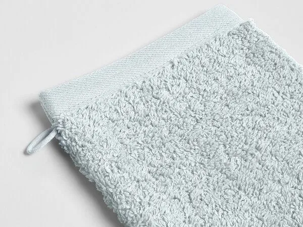 Yumeko Waschlappen Terry 15x22 - 4 Stk. Yumeko aus Bio-Baumwolle, Bubble blue, – Produktbild 3 von 3