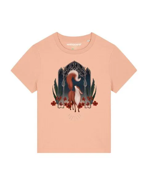 watapparel watapparel T-Shirt Frauen Der wunderschöne Fuchs, Fraiche peche, – Produktbild 1 von 4