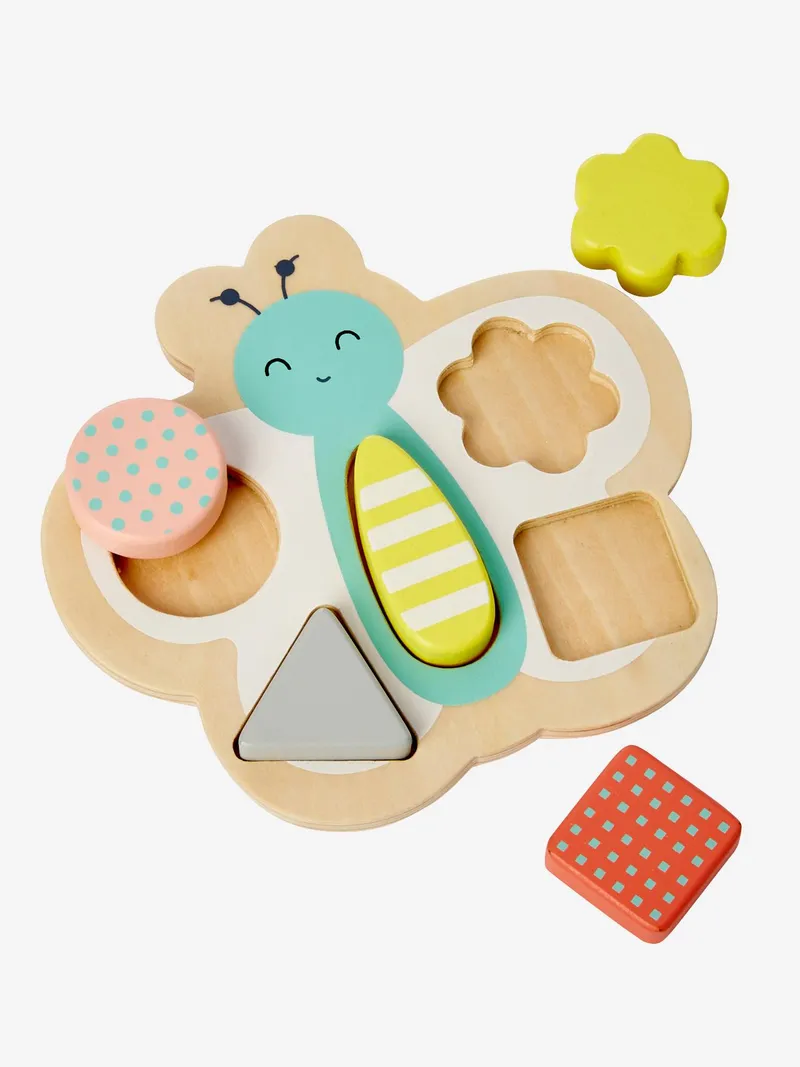 Vertbaudet 3er-Set Lernspiele für Kleinkinder FSC®, Mehrfarbig, – Produktbild 4 von 4
