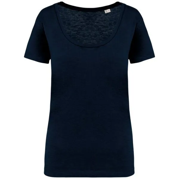 Greenspired Greenspired Nachhaltiges Damen-Slub-T-Shirt 130g/m² XS-XXL, Navy, – Produktbild 1 von 1