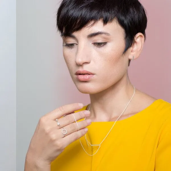 Jonathan Radetz Jewellery Jonathan Radetz Jewellery Kette BELONG, Silber 925, Sterlingsilber, Länge 80 cm oder 100 cm, verstellbar ohne Verschluss, Handmade in Germany – Produktbild 4 von 4
