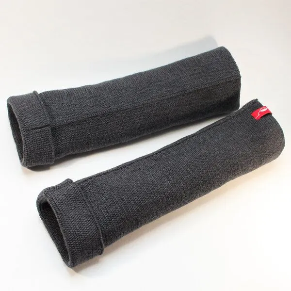 vincente vincente Beinstulpen gestrickt aus reiner Wolle, Grau, – Produktbild 2 von 2