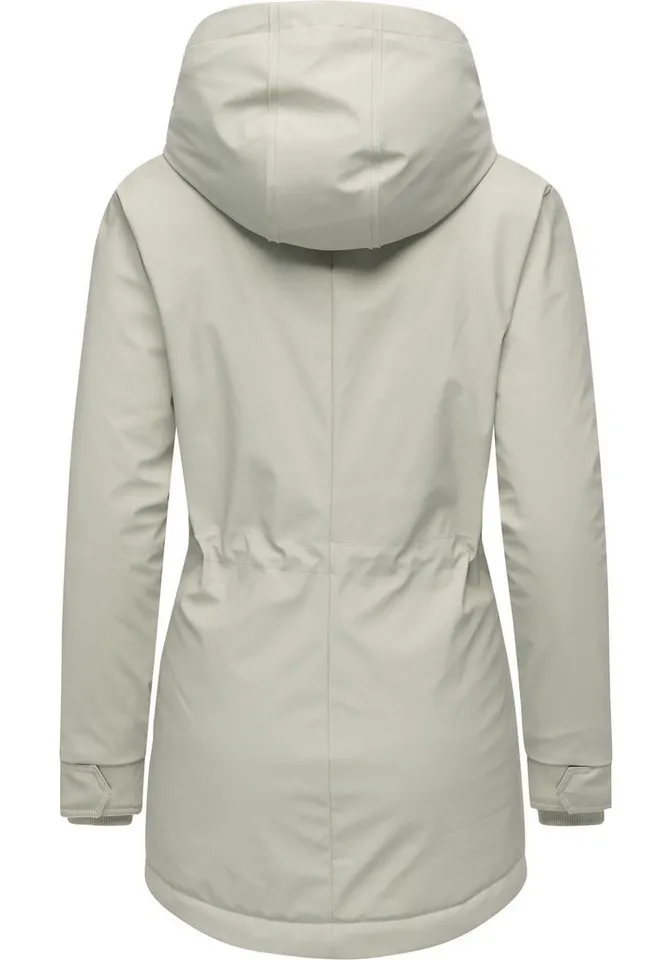 ragwear ragwear Funktionsjacke Monadis Rainy Warm Gefütterte Winterjacke mit Kapuze, Braun, – Produktbild 4 von 5