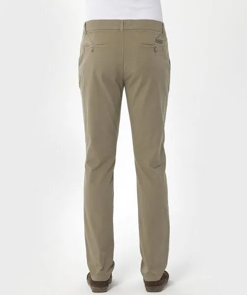 ORGANICATION ORGANICATION Slim Chino-Hose aus Bio-Baumwolle, Grün(olive), – Produktbild 1 von 3