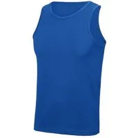 Just Cool Just Cool Muskelshirt Unterhemd Sportshirt Ärmellos Shirt Recyceltes Polyester Atmungsaktiv Vegan Stretch Neonfarben, Blau, – Produktbild 1 von 1