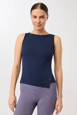 mandala MANDALA Damen vegan Top Side Button Nachthimmel – Produktbild 1 von 1