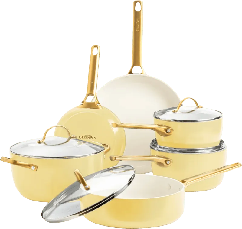 Greenpan Greenpan Pfannen- & Topfset "Padova Reserve" 6er-Set, Gelb, – Produktbild 3 von 3