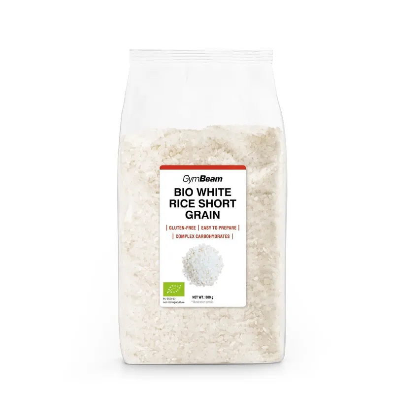 GymBeam Bio GymBeam BIO Weißer Kurzkornreis 500 g – Produktbild 1 von 1