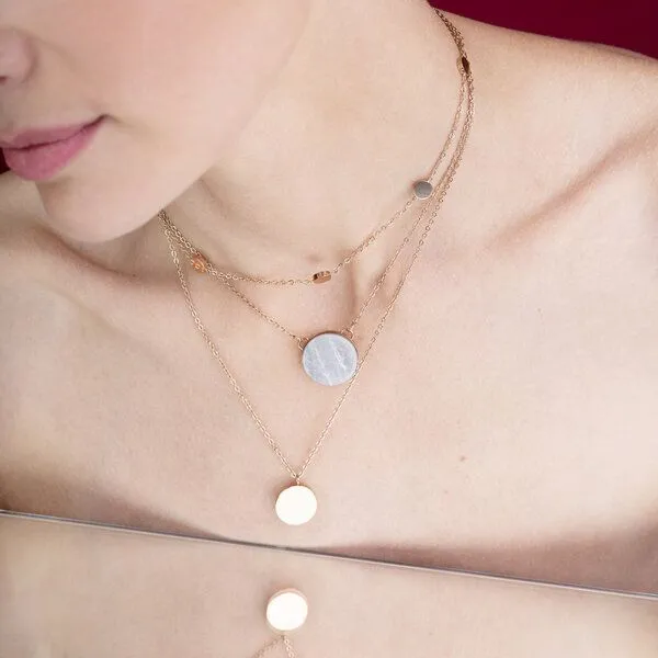 ALEXASCHA ALEXASCHA Kurze Münzkette | gold, silber, roségold | AVA, Gold, – Produktbild 7 von 7
