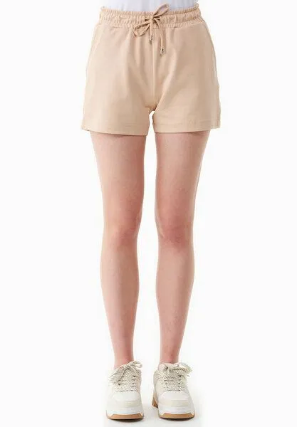 ORGANICATION ORGANICATION Leichte Sweatshorts aus Bio-Baumwolle, Soft beige, – Produktbild 3 von 4