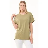 ORGANICATION ORGANICATION T-shirt aus Tencel Lyocell und Bio-Baumwolle, Grün(olive), – Produktbild 1 von 1