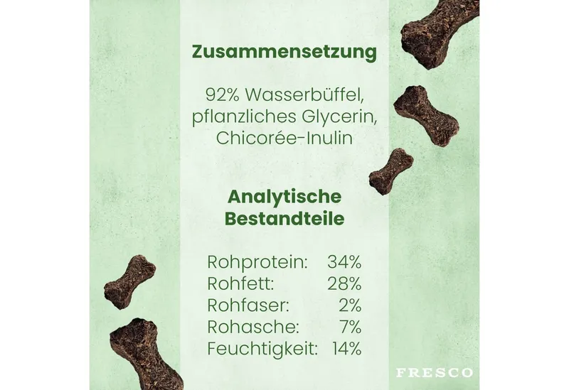 Fresco Dog Martin Rütter Trainingsknöchelchen Wasserbüffel 1kg, Hunde Leckerli, Snack für: Hunde, Hypoallergen, getreidefrei, zuckerfrei – Produktbild 4 von 5