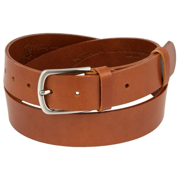 Simaru Herren Ledergürtel Buenos Aires 35mm / Leder pflanzlich gegerbt - Simaru, Carcassonne, – Produktbild 1 von 3