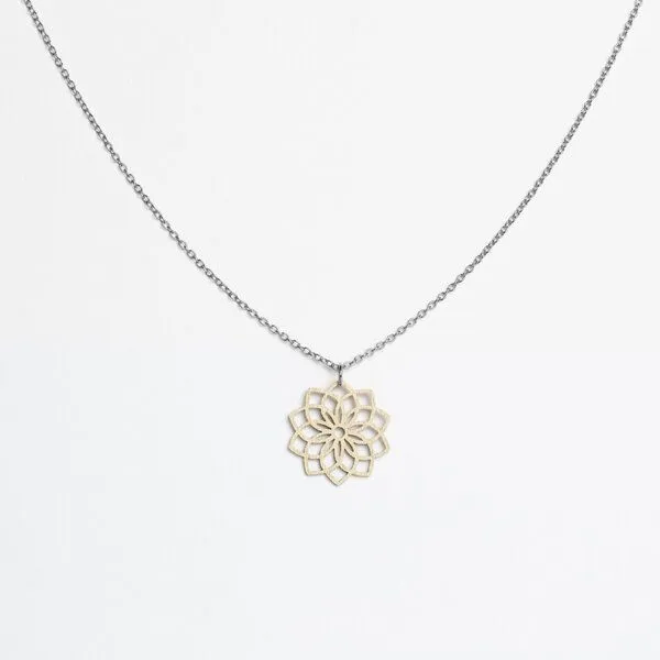 feinformart feinformart Kette mit Holzanhänger 'Mandala', Natur (beige), – Produktbild 1 von 4