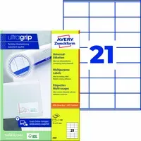 Avery Zweckform 2.100 Zweckform Etiketten 70 x 41 mm, A4 – Produktbild 3 von 3