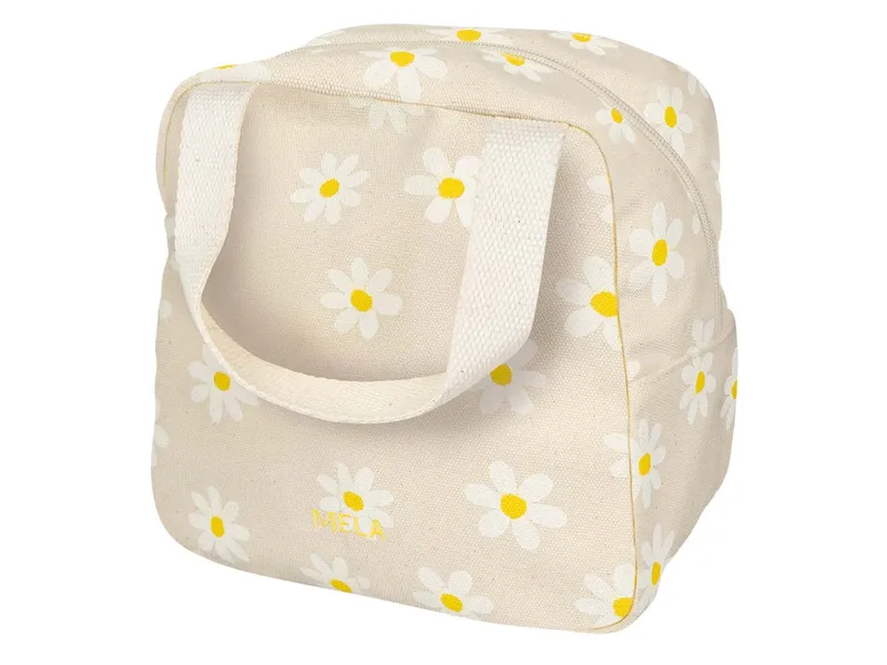 MELA Organizer Tasche medium JASMEET | von MELA | Fairtrade & GOTS zertifiziert, Greige / daisy print, – Produktbild 1 von 6