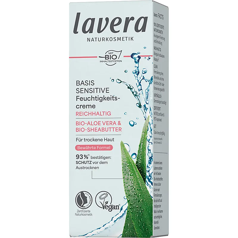lavera lavera Reichhaltige Feuchtigkeitscreme basis sensitiv – Produktbild 3 von 3