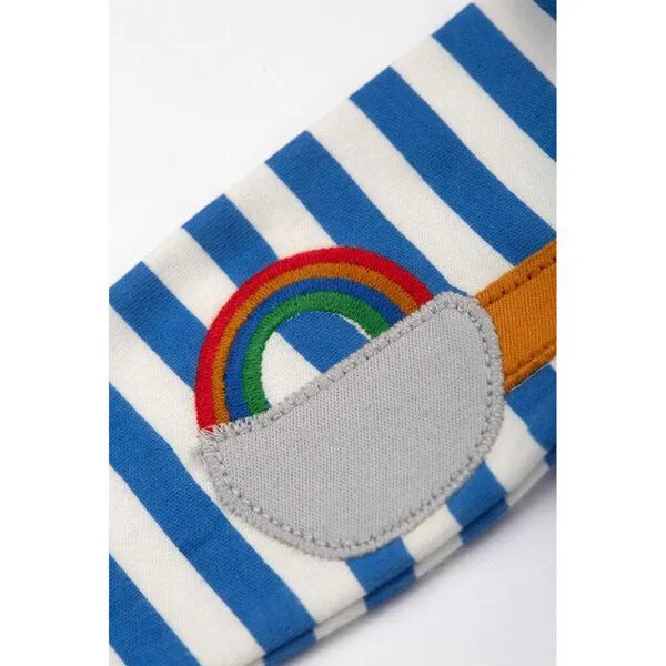 Frugi Frugi Langarm-Shirt Bagger Regenbogen Doug Applique Top – Produktbild 3 von 3