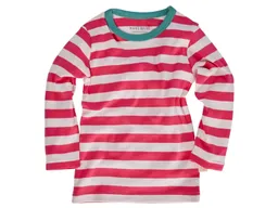 HANS NATUR Kinder Langarmshirt Bio-Baumwolle pink-off white Gr.122/128 – Produktbild 1 von 1