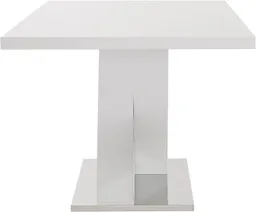 OTTO home Esstisch Ali, Modernes Design (Tisch, Küchentisch, OTTOs Choice), Breite 160 cm, weiß Hochglanz, Bodenplatte aus Metall – Produktbild 1 von 1