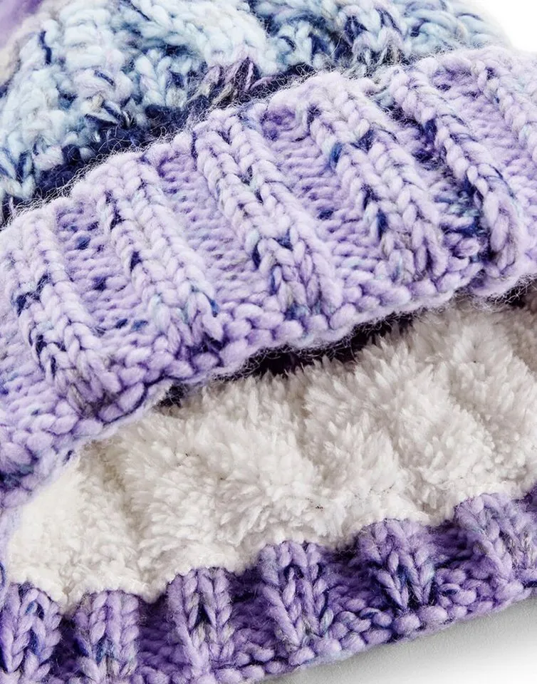 Beechfield Beechfield Bommelmütze Corkscrew Pom Pom Beanie Wintermütze, Autumn moss, – Produktbild 2 von 3