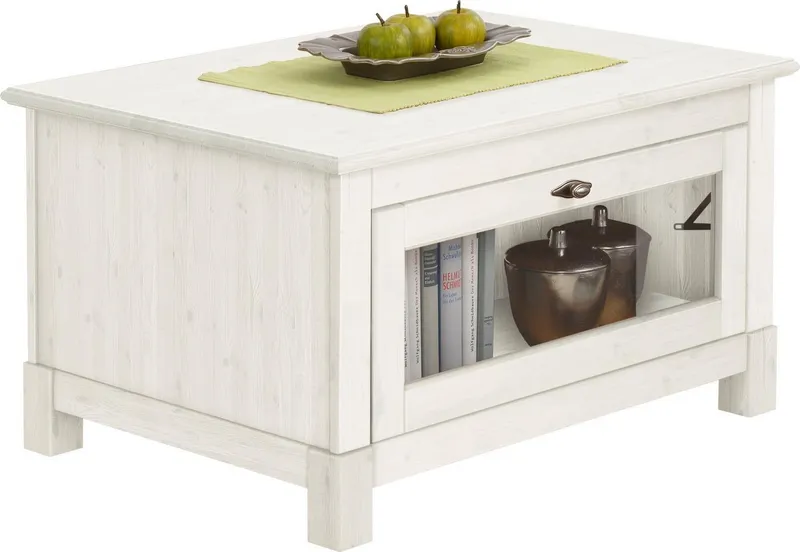 OTTO home Couchtisch Rauna, Breite 90 cm, FSC®-zertifiziertes Massivholz, Weiß, – Produktbild 1 von 5