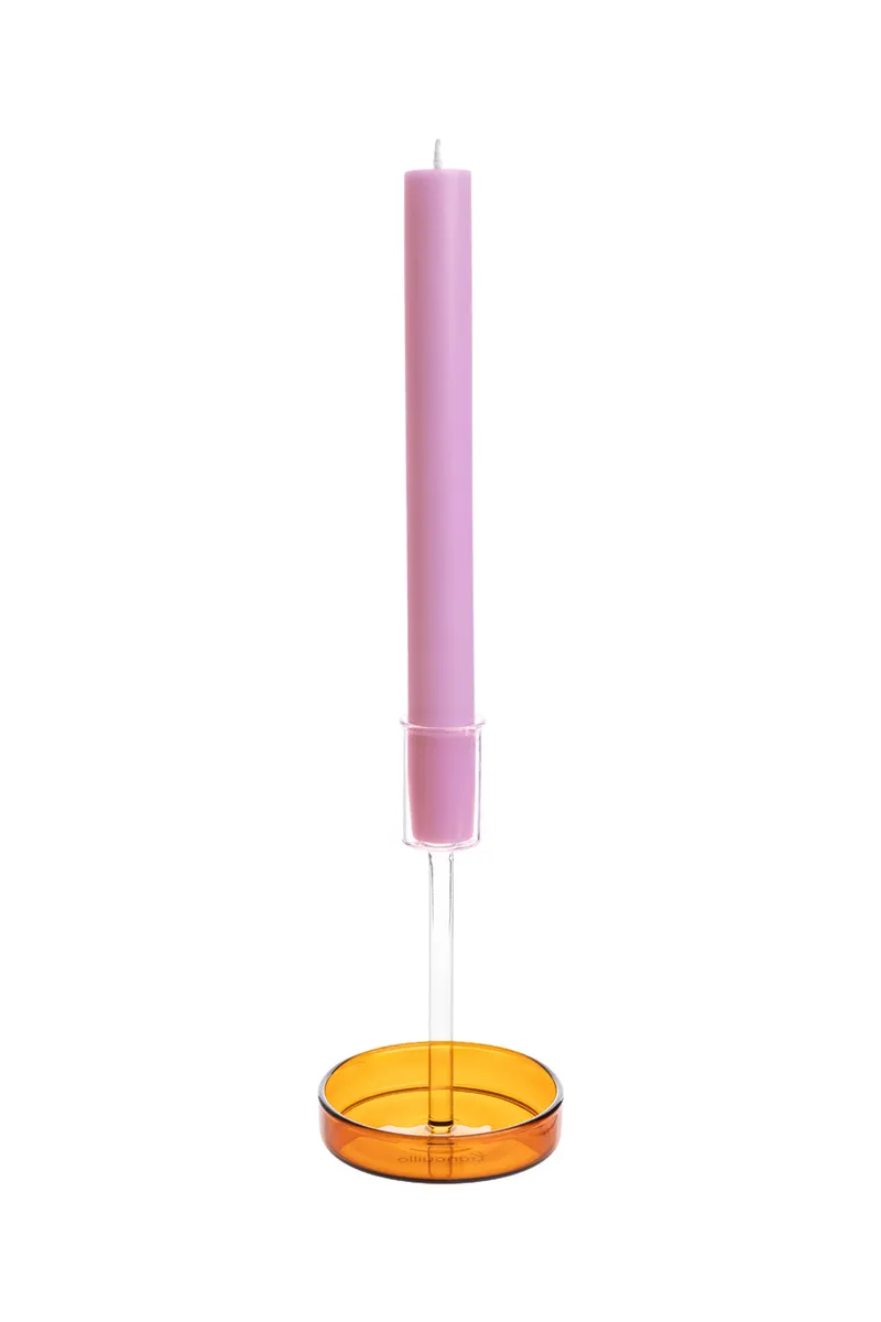 Tranquillo Kerzenhalter RAIINBOW Orange – Borosilikatglas - orange – Produktbild 1 von 1