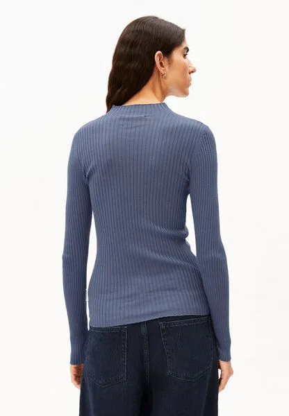 ARMEDANGELS ARMEDANGELS ALAANIA Damen Pullover Slim Fit aus Bio-Baumwolle, Dusty moon, – Produktbild 2 von 4