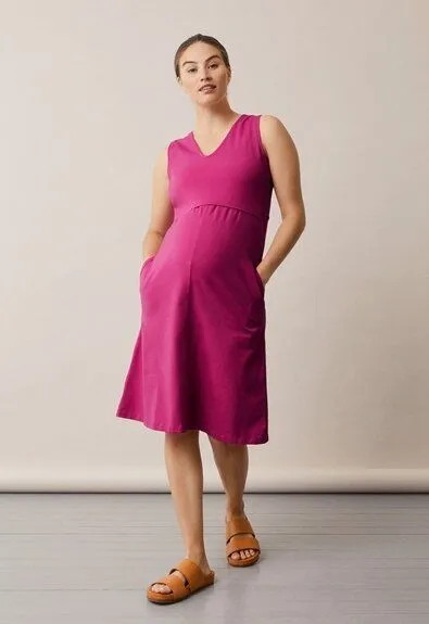 Boob Boob Umstands- und Stillkleid A dress, Dark orchid, – Produktbild 1 von 3